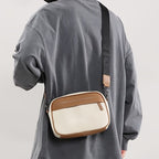 Men’s Two-Tone Sling Bag with Adjustable Strap