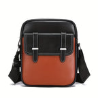 Men’s Two-Tone Sling Bag with Flap Pocket