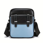 Men’s Two-Tone Sling Bag with Flap Pocket