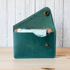 Women’s Credit Card Holder with Asymmetrical Flap
