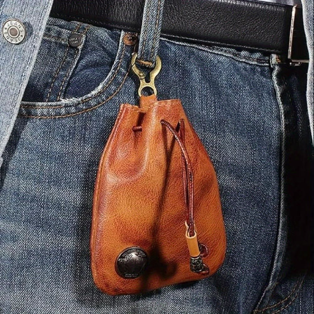 Women’s Drawstring Pouch with Key Ring