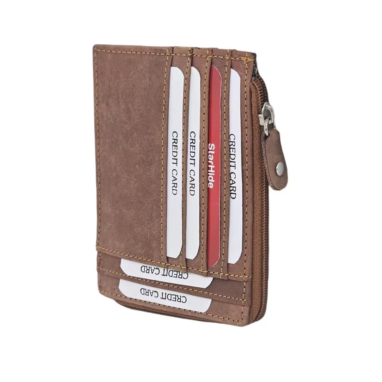 Women’s Slim Wallet with Zippered Compartment